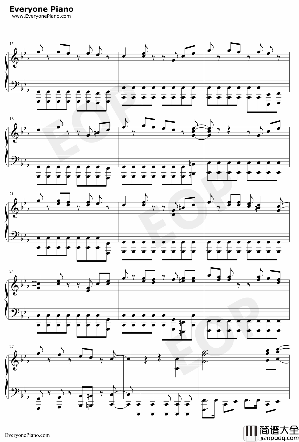 月光传说钢琴谱_小诸鉄矢TetsuyaKomoro_美少女战士主题曲