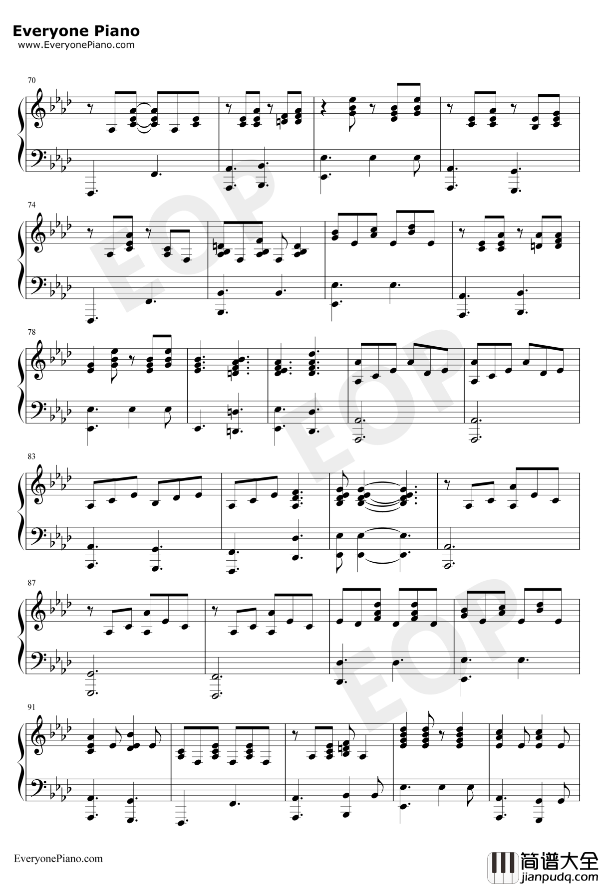 Some_body_to_Love钢琴谱_Queen