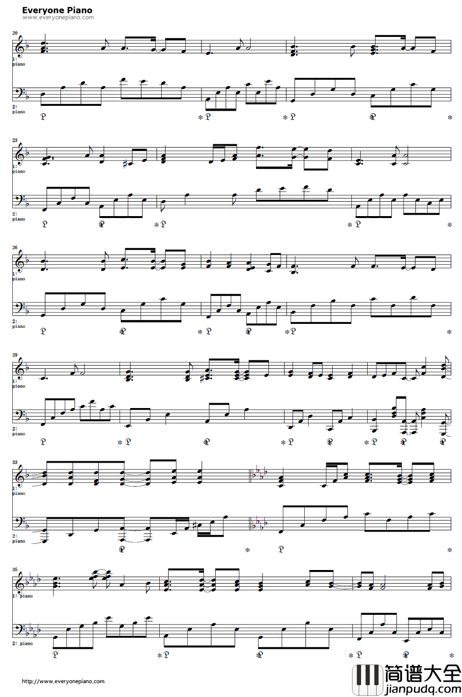 eternal_blue钢琴谱_FictionJunction_战律星云OP