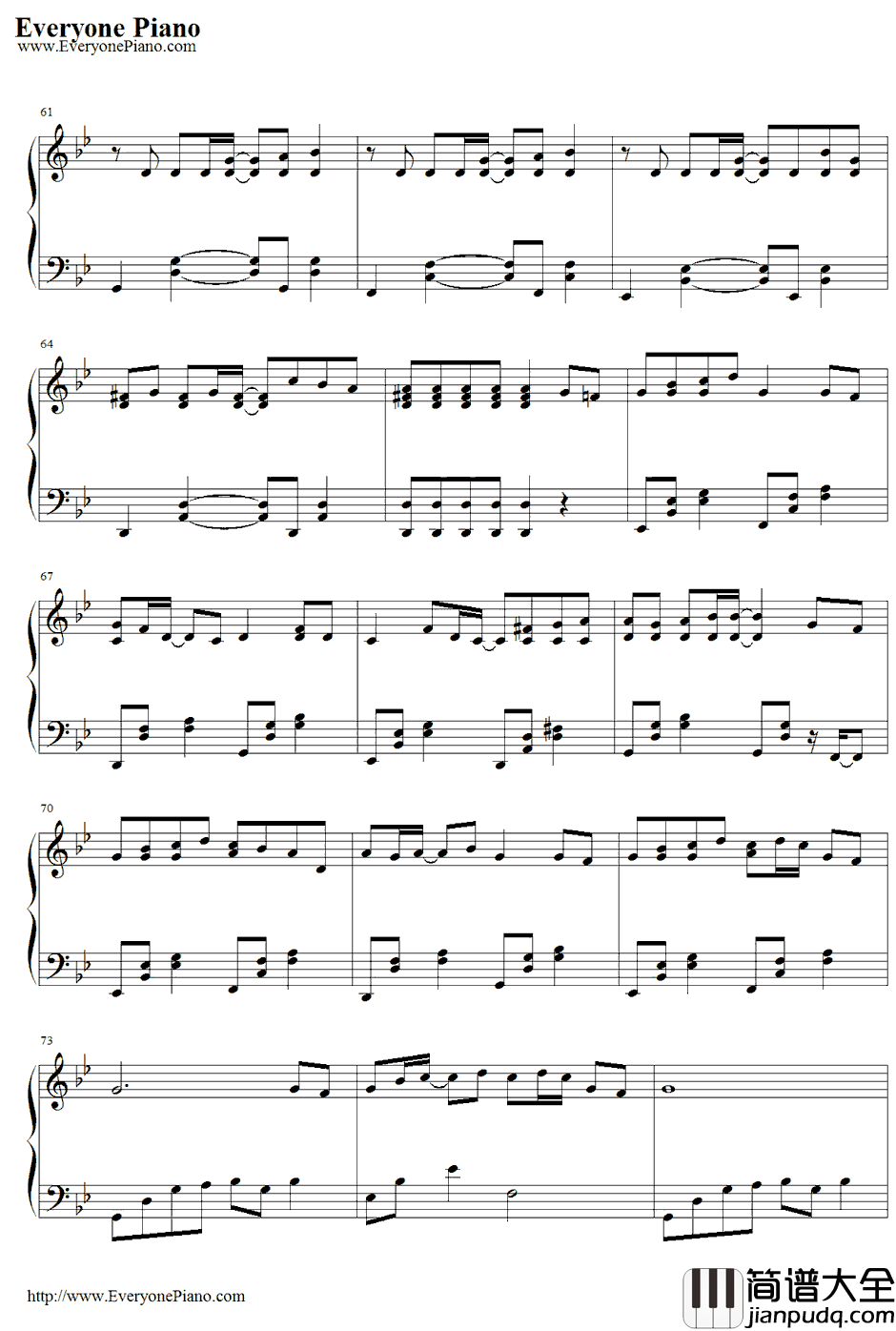 花びらの刻钢琴谱_吉冈亚衣加_薄樱鬼随想录OP