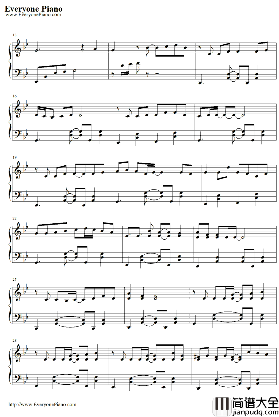 花びらの刻钢琴谱_吉冈亚衣加_薄樱鬼随想录OP