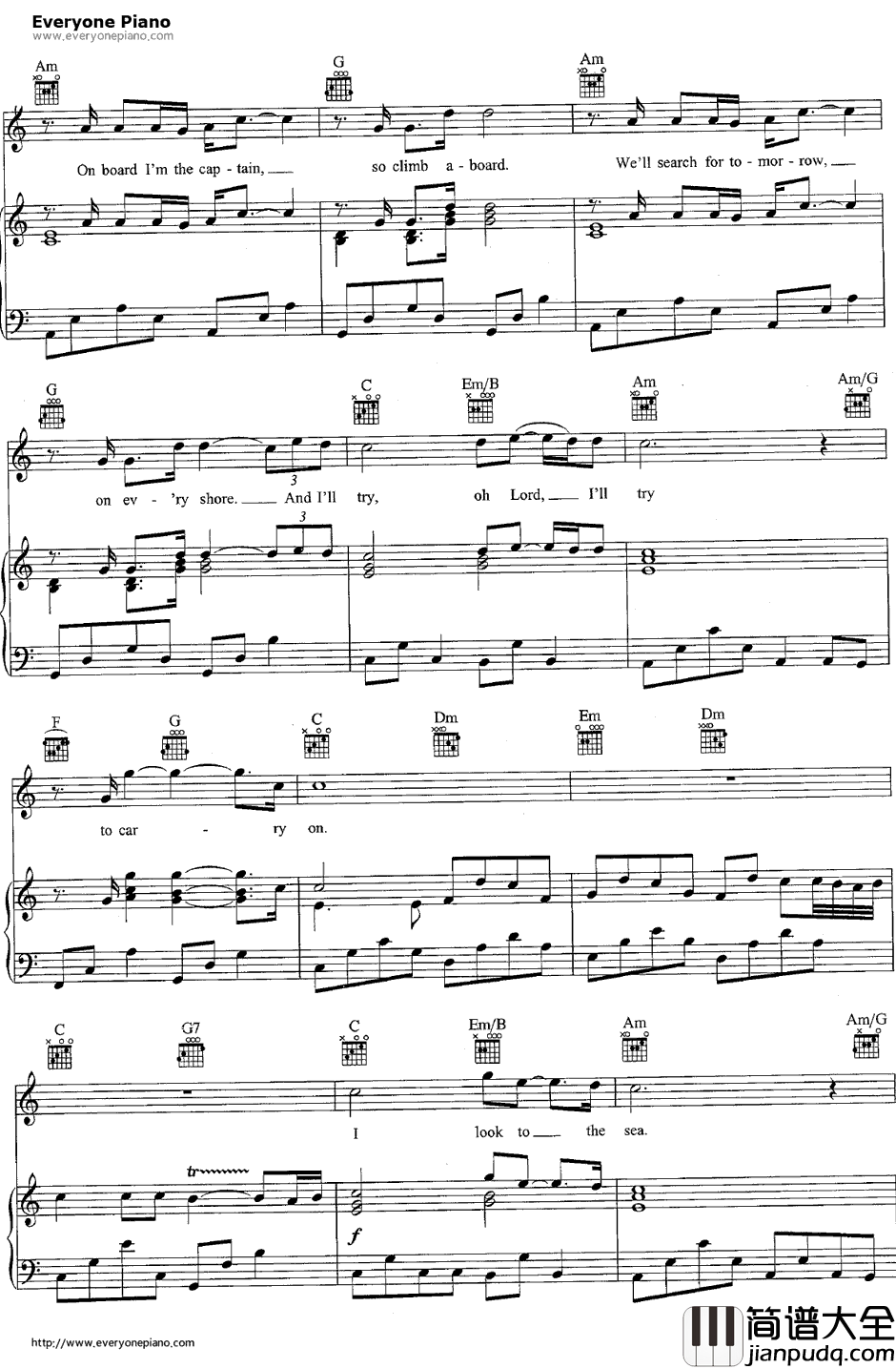 Come_Sail_Away钢琴谱_Styx