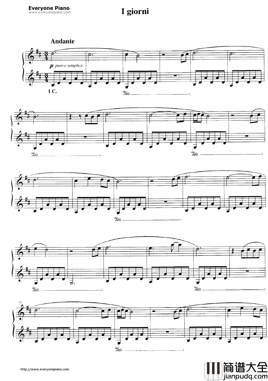 I_Giorni钢琴谱_LudovicoEinaudi