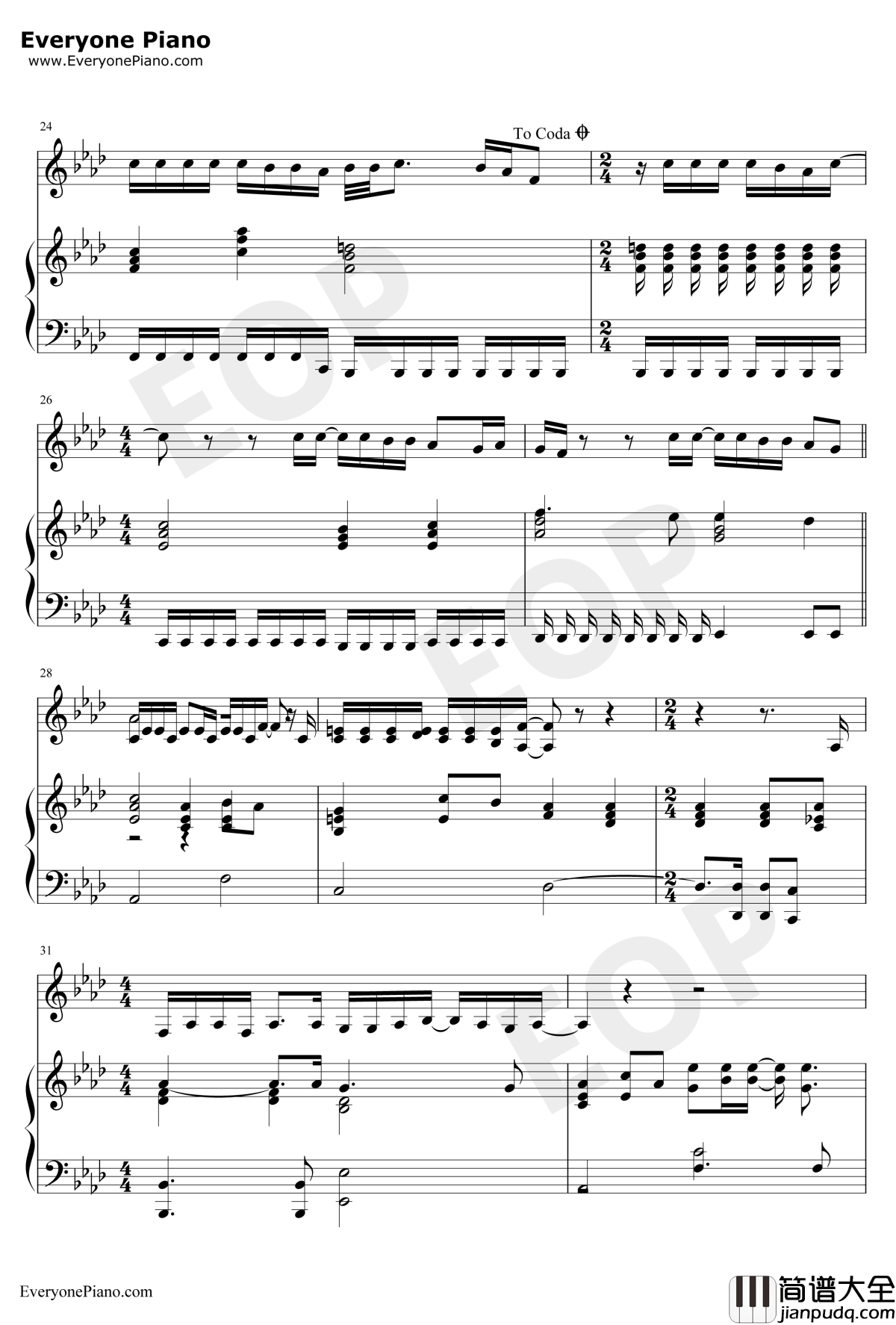 Total_Eclipse_of_the_Heart钢琴谱_BonnieTyler