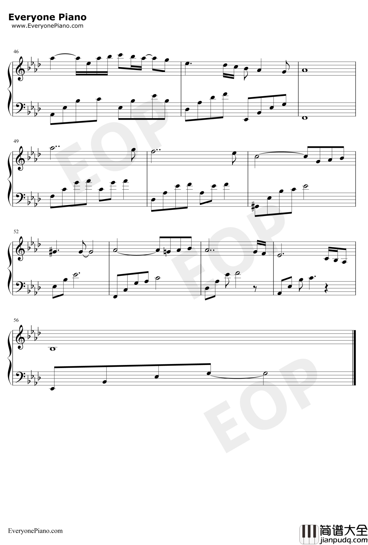 In_Love钢琴谱_July_沉浸在爱中