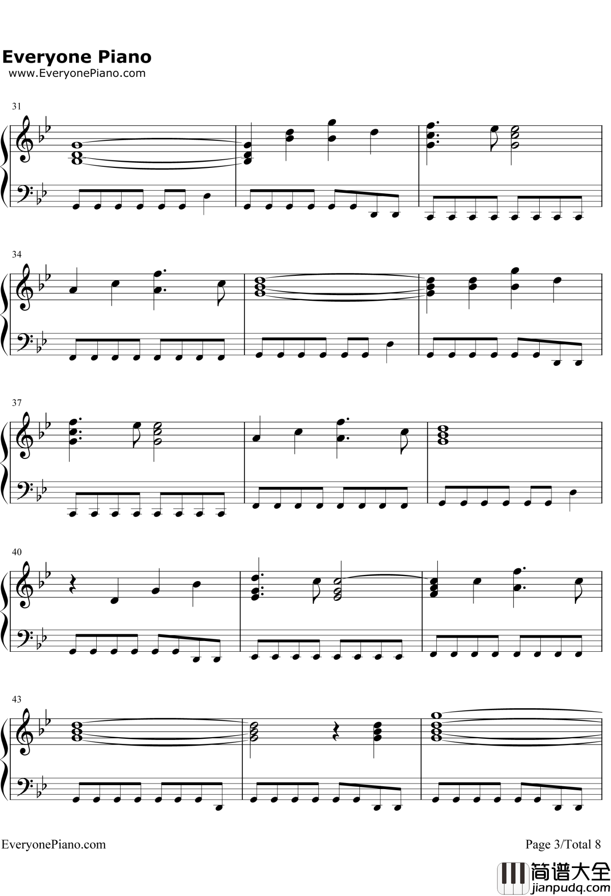 The_Phantom_of_the_Opera钢琴谱_EmmyRossum&GerardButler_歌剧魅影原声带