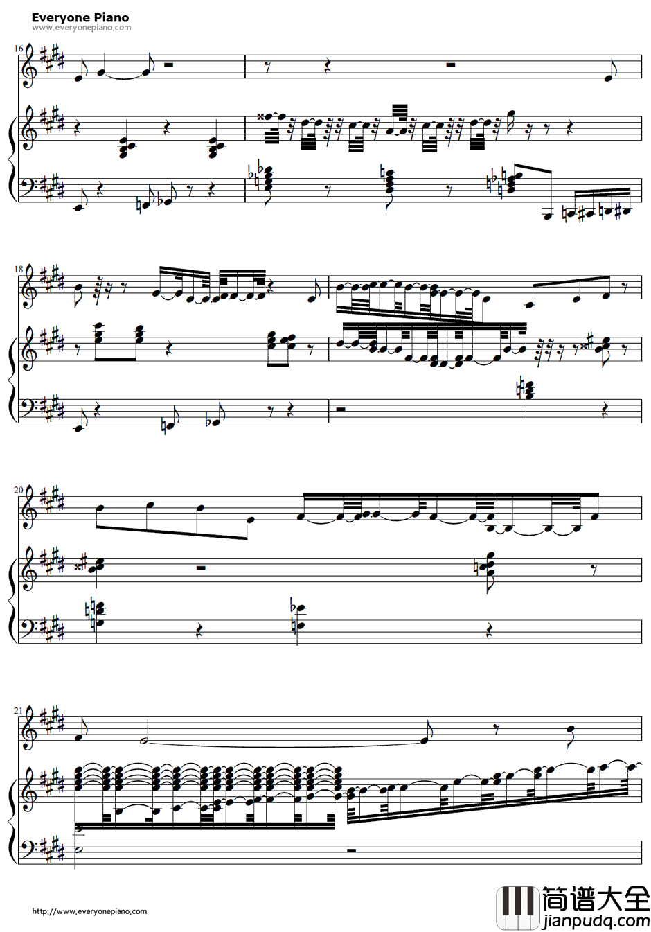 In_Summer钢琴谱_Olaf(JoshGad)_冰雪奇缘OST