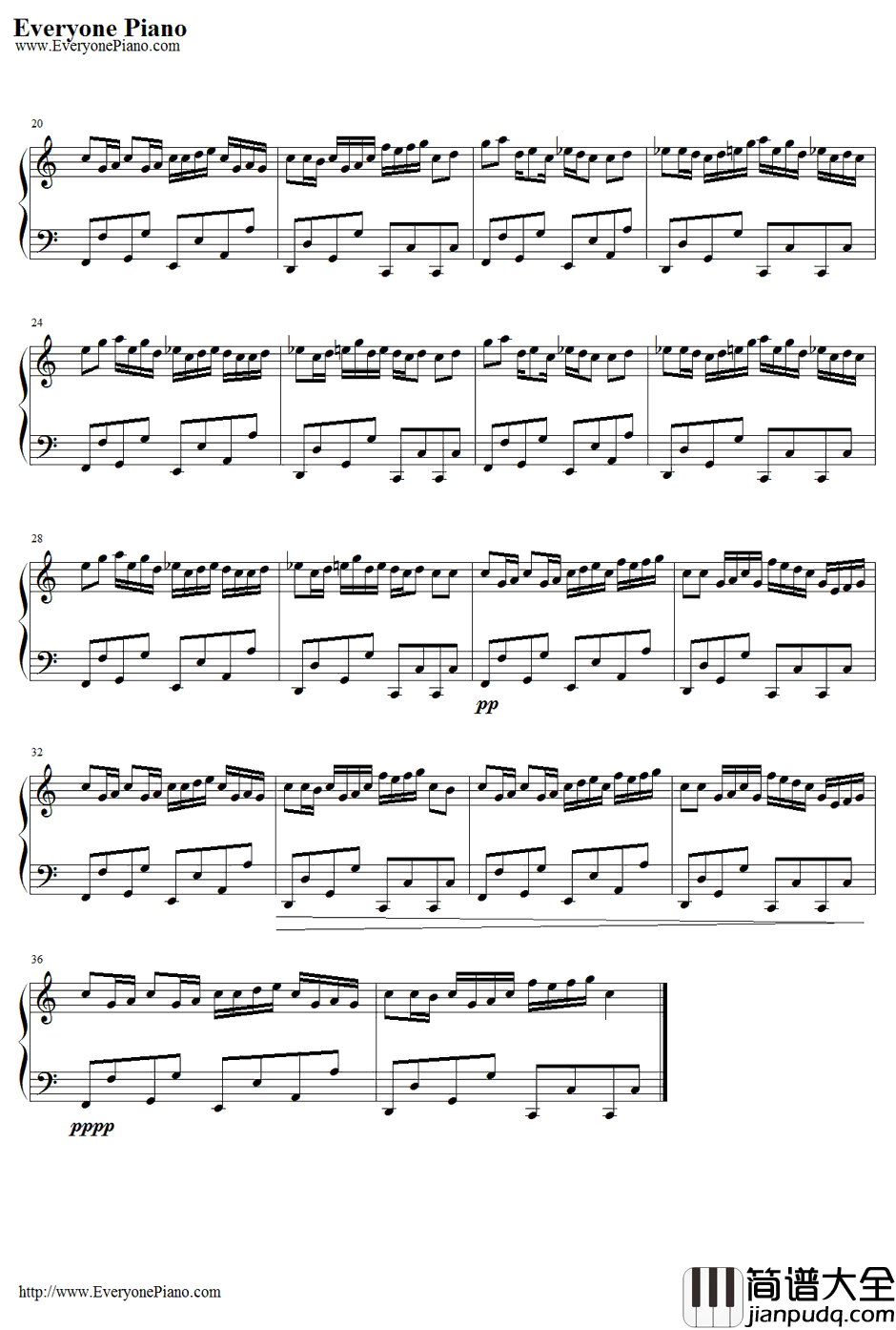 Nyanyanyanyanyanyanya!钢琴谱_初音ミク