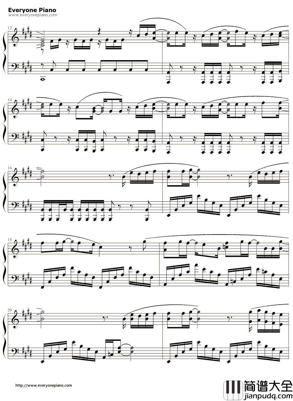 话说钢琴谱_李弘基(FT_Island)_继承者们OST1