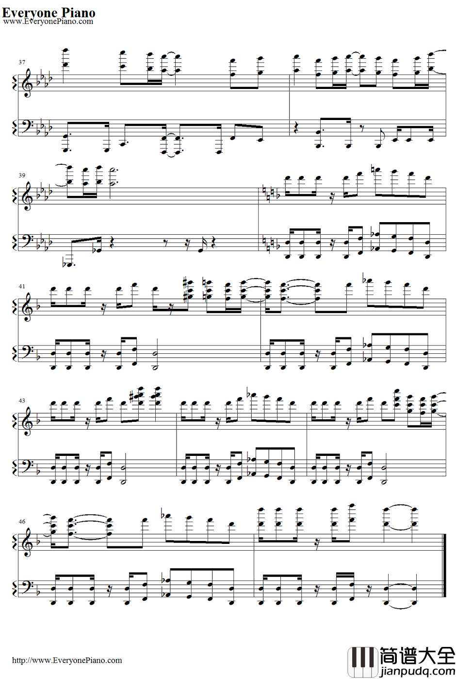 Share_The_World钢琴谱_东方神起_海贼王OP11