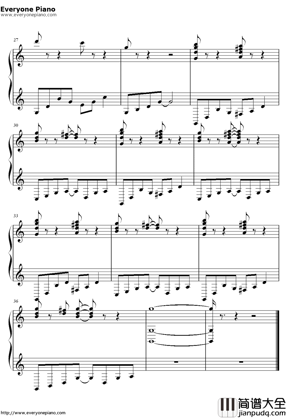 嘿咻狂想曲钢琴谱_艾索_罗小黑战记片尾曲