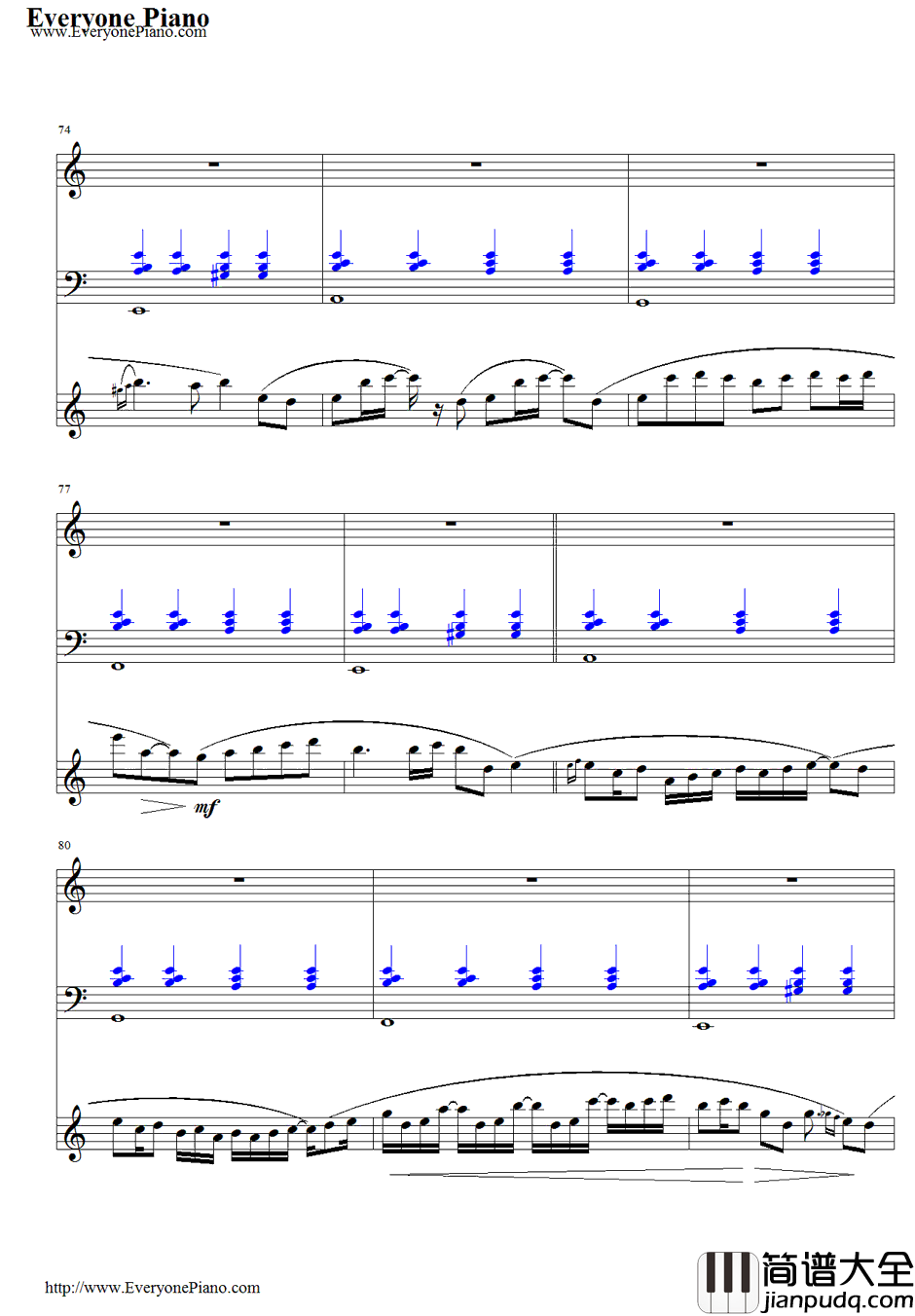 Never_Meant_to_Belong钢琴谱_鹭巣诗郎_死神插曲