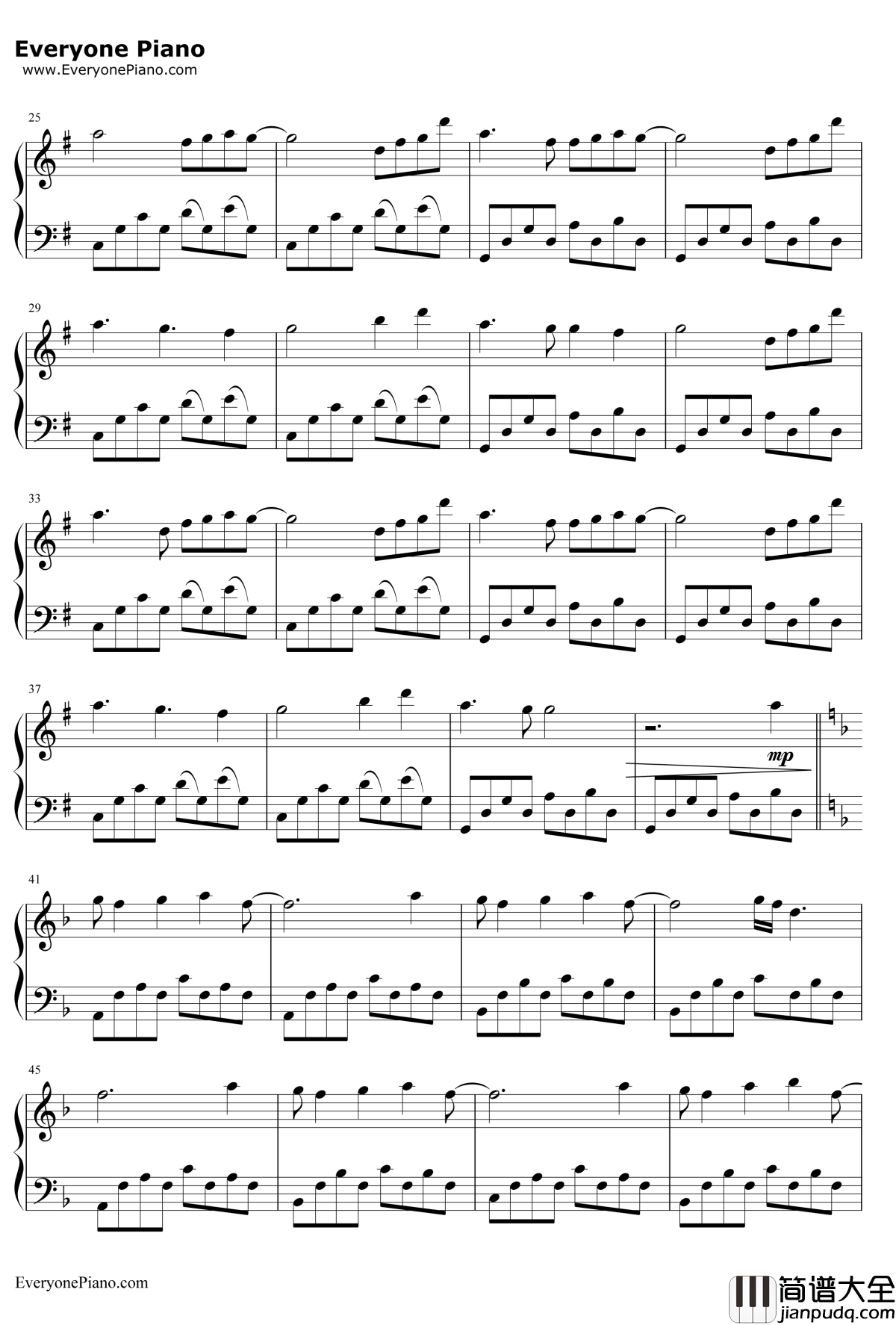 Saya's_Song钢琴谱_Lia_LittleBusters!EXED