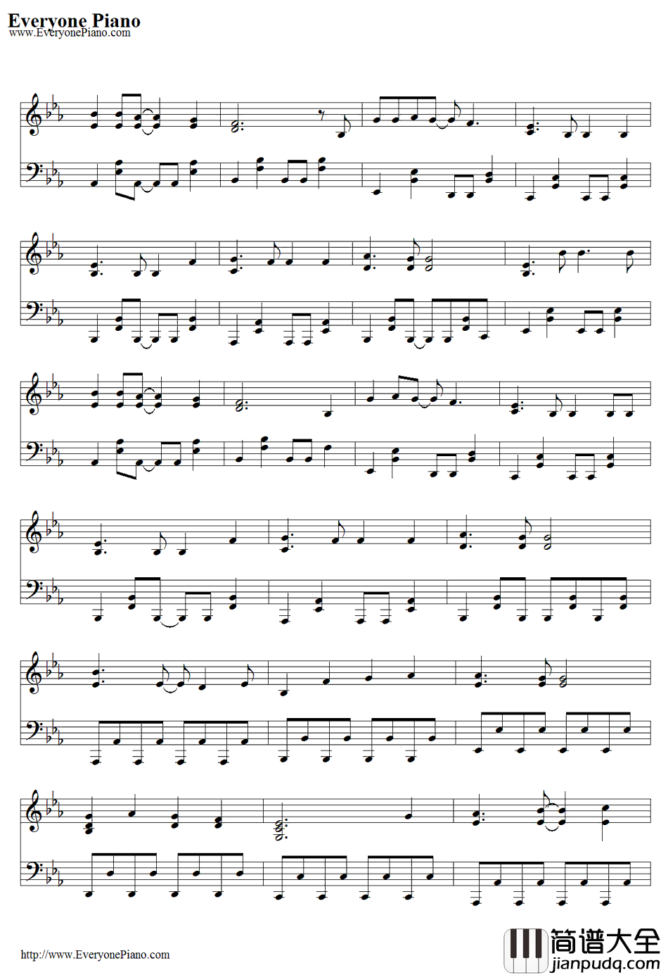 初めての恋が终わる时钢琴谱_初音ミク