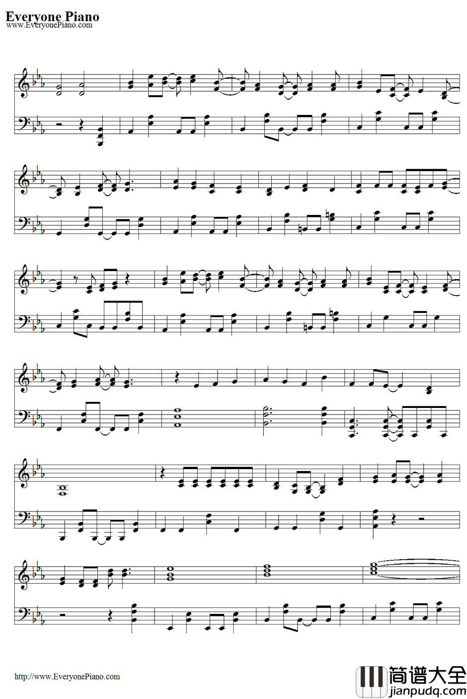 初めての恋が终わる时钢琴谱_初音ミク