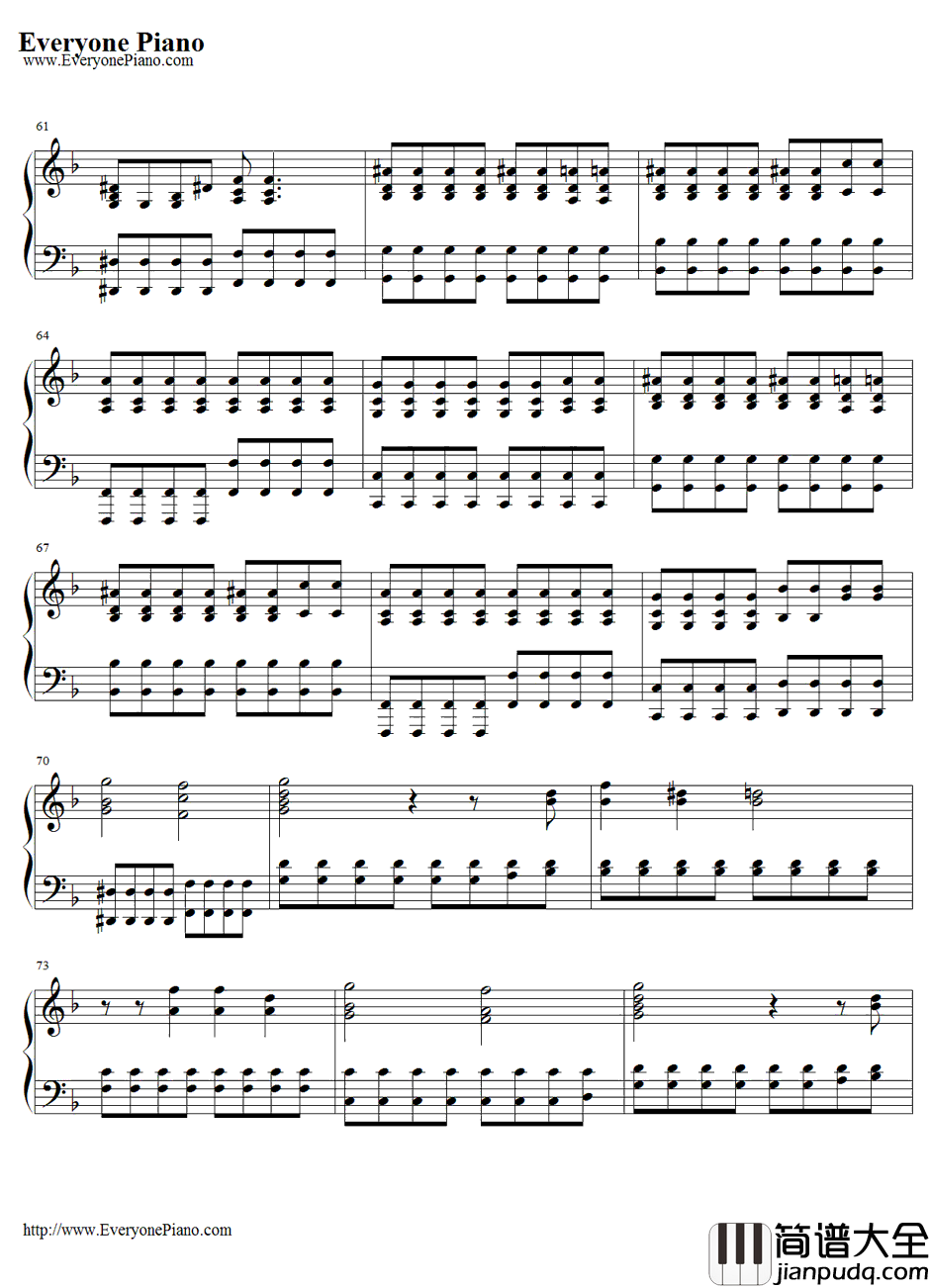 What_I've_Done钢琴谱_LinkinPark_变形金刚1主题曲