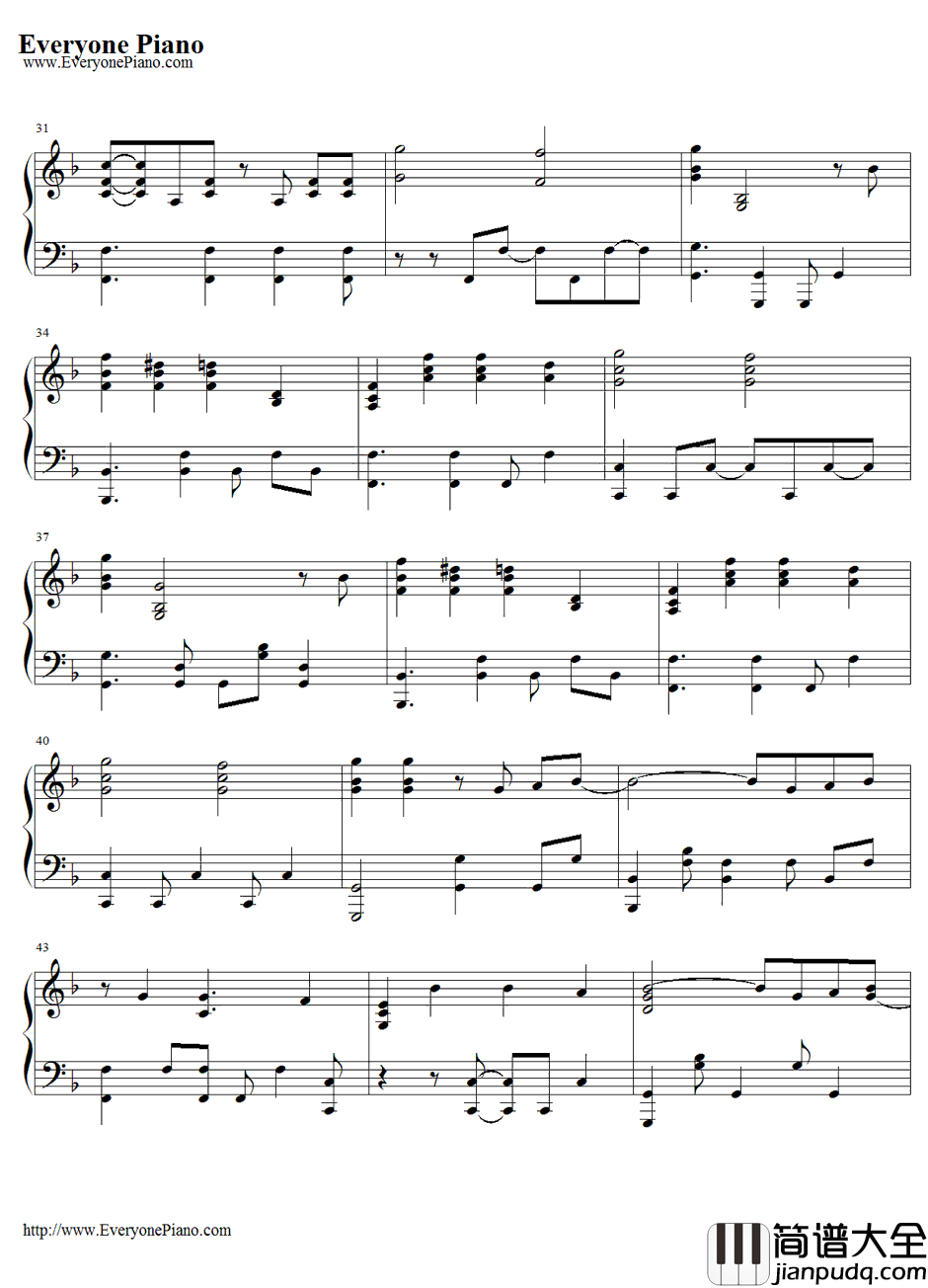 What_I've_Done钢琴谱_LinkinPark_变形金刚1主题曲