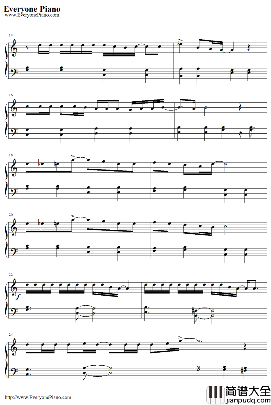 Free_Magic钢琴谱_WAG_名侦探柯南ED8