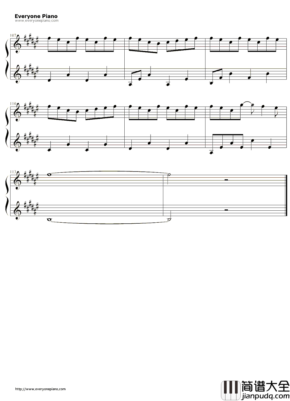 Oh_BabyI钢琴谱_MikeAngelo_泰剧浪漫满屋主题曲