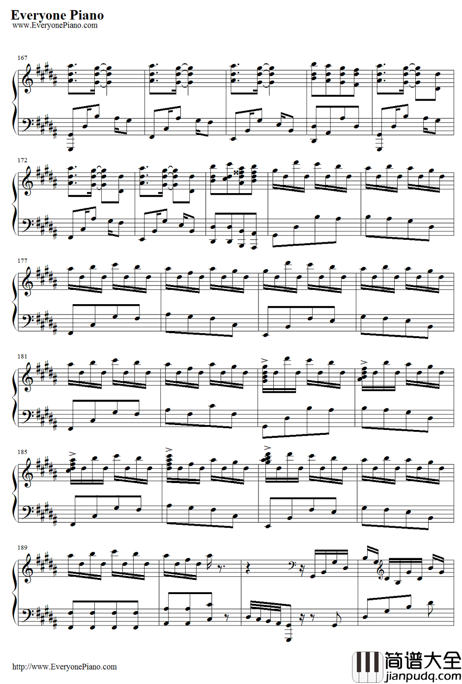 ～血の涙～BloodyTears钢琴谱_松原健一　Matsubara_Castlevania