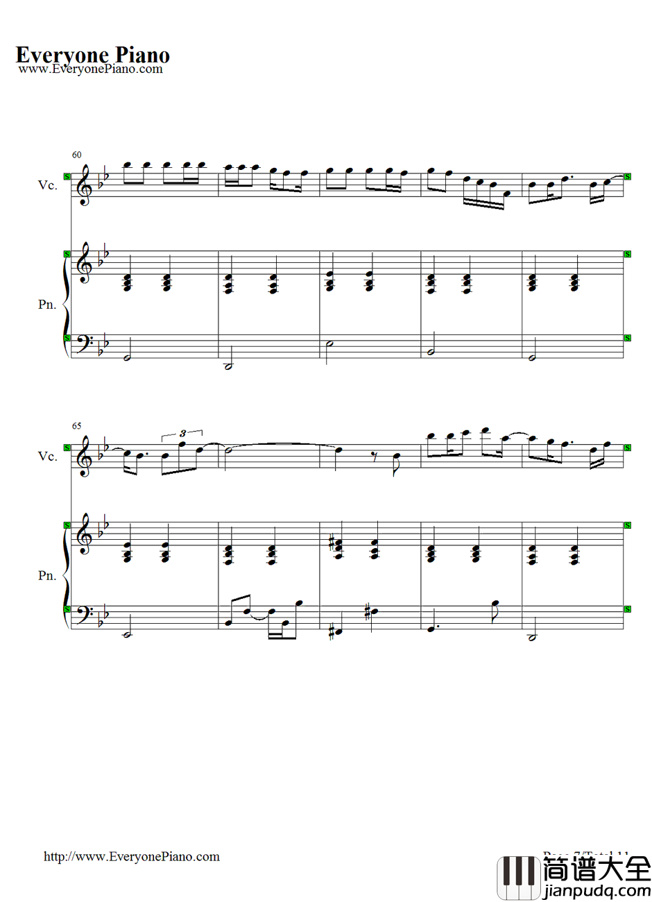 Desperado钢琴谱_藤田惠美