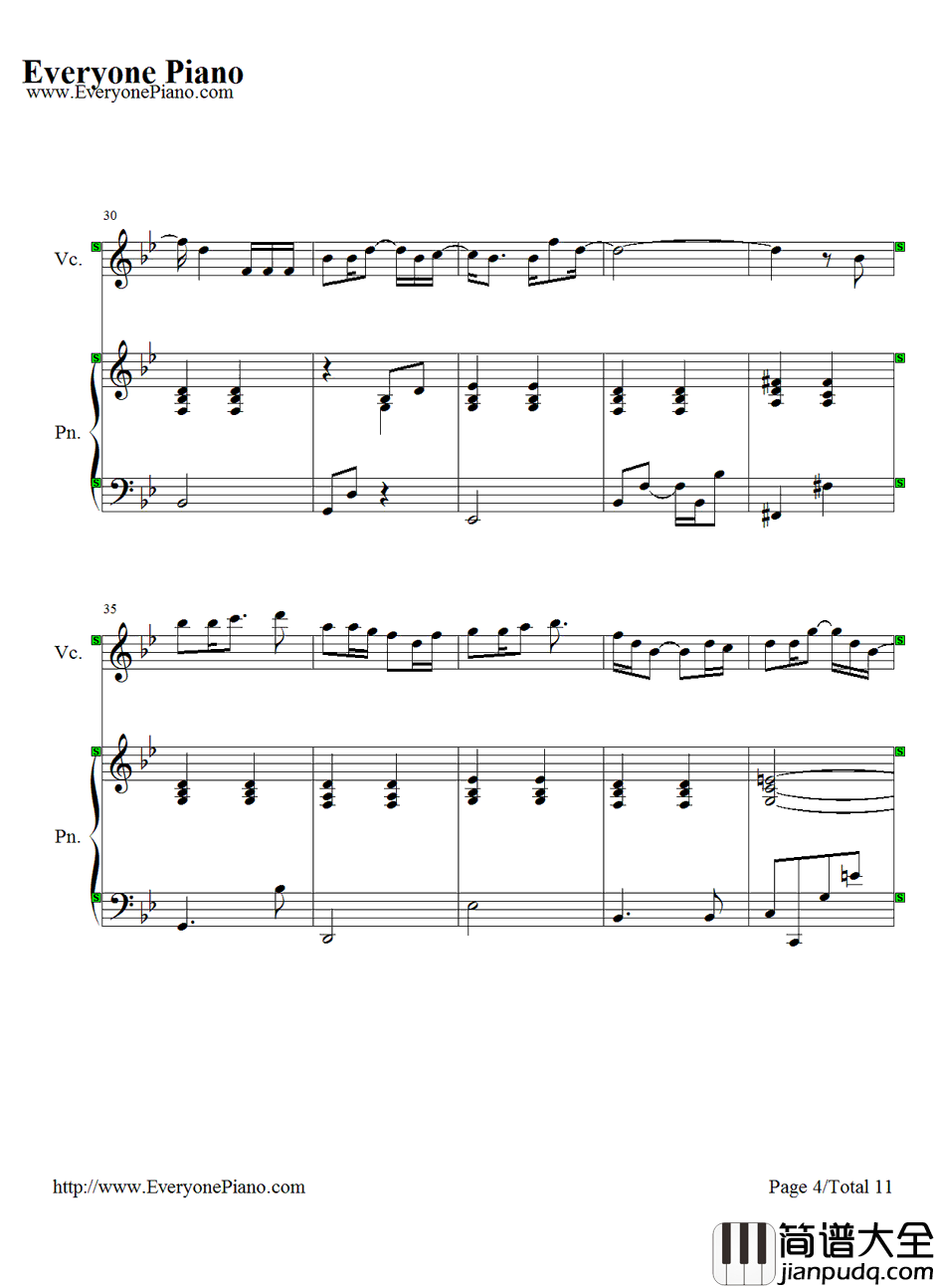 Desperado钢琴谱_藤田惠美