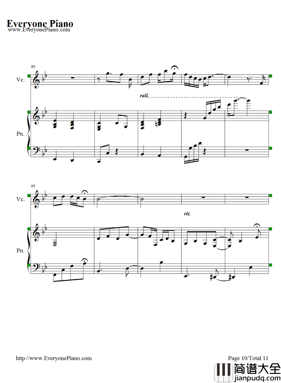 Desperado钢琴谱_藤田惠美