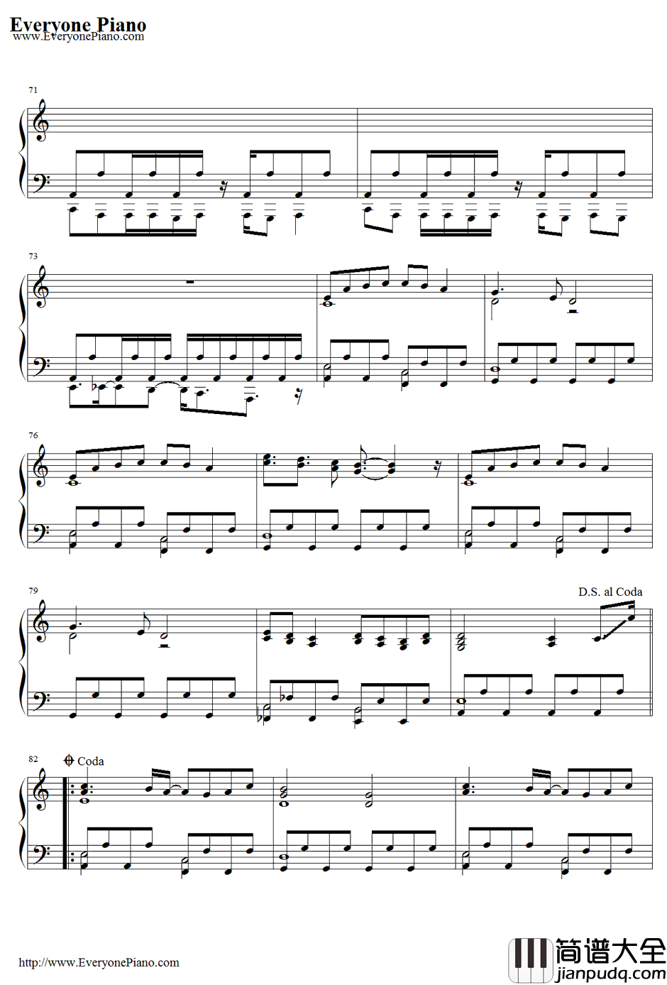 Under_the_Darkness钢琴谱_C.Gmix_鬼畜眼镜OP