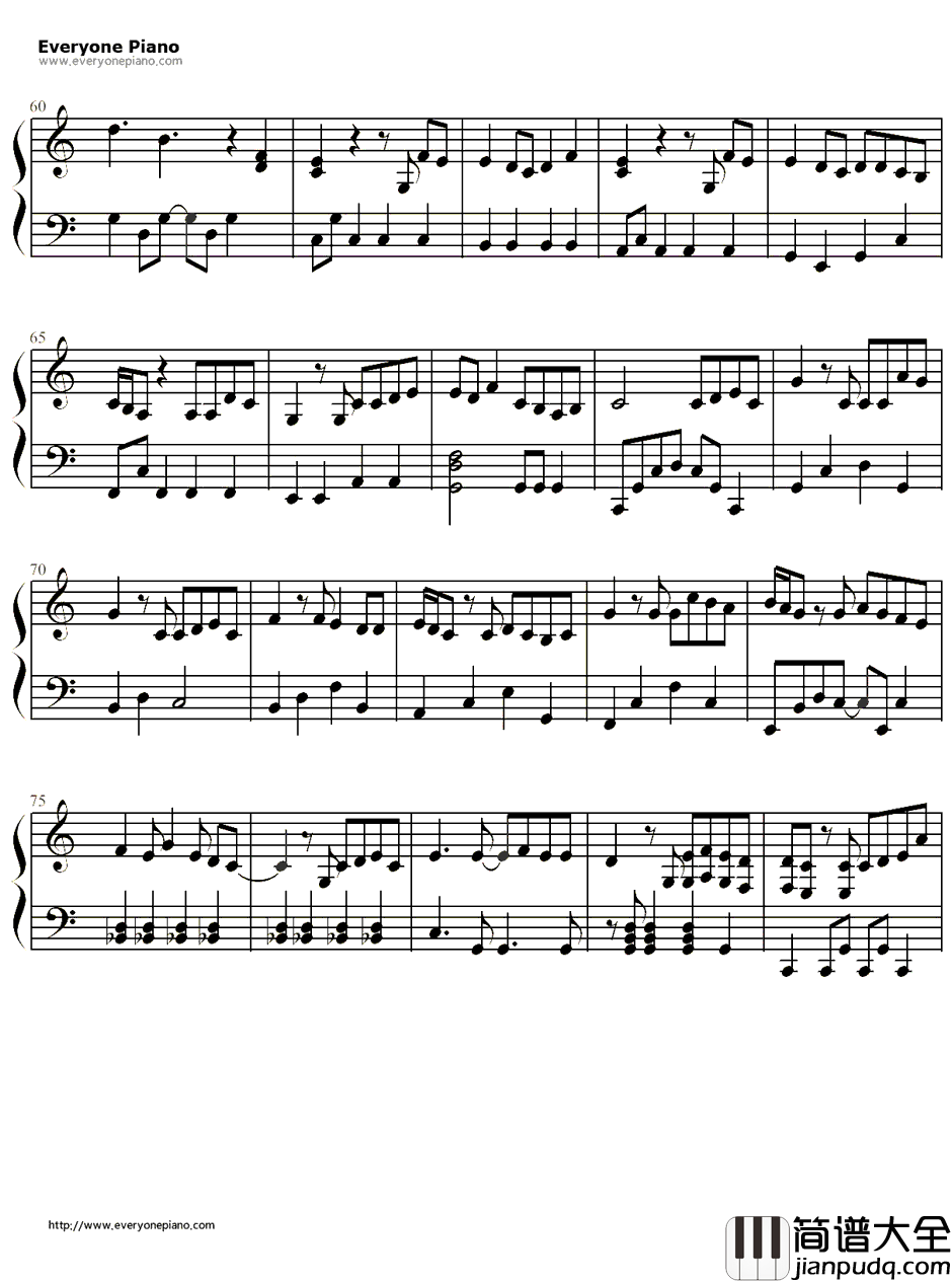 マイガール钢琴谱_岚_MyGirl_我的乖乖女主题曲