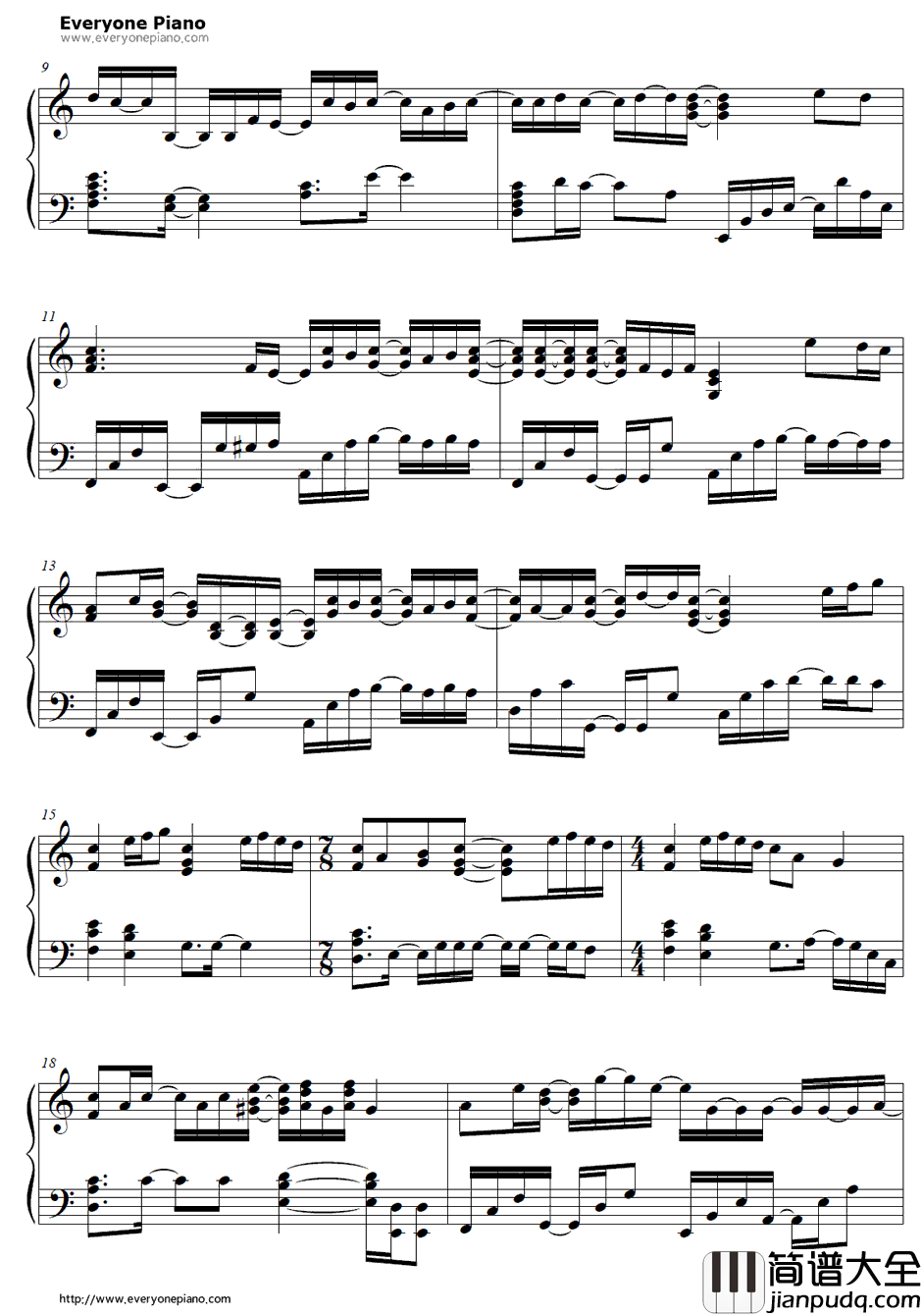 ホログラム钢琴谱_NICOTouchestheWalls_Hologram_钢之炼金术师FULLMETALALCHEMISTOP2　