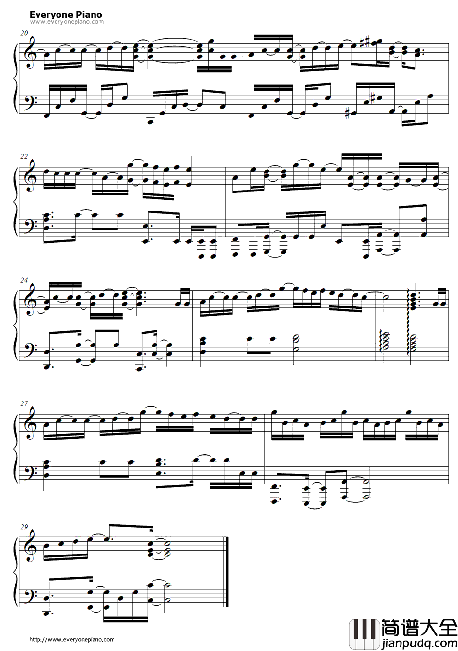 ホログラム钢琴谱_NICOTouchestheWalls_Hologram_钢之炼金术师FULLMETALALCHEMISTOP2　