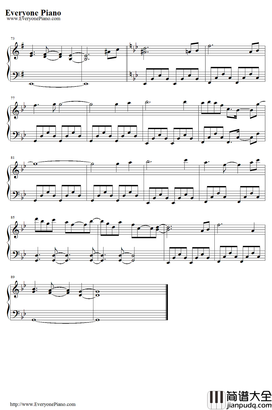 感情の摩天楼钢琴谱_东方Project_东方星莲船