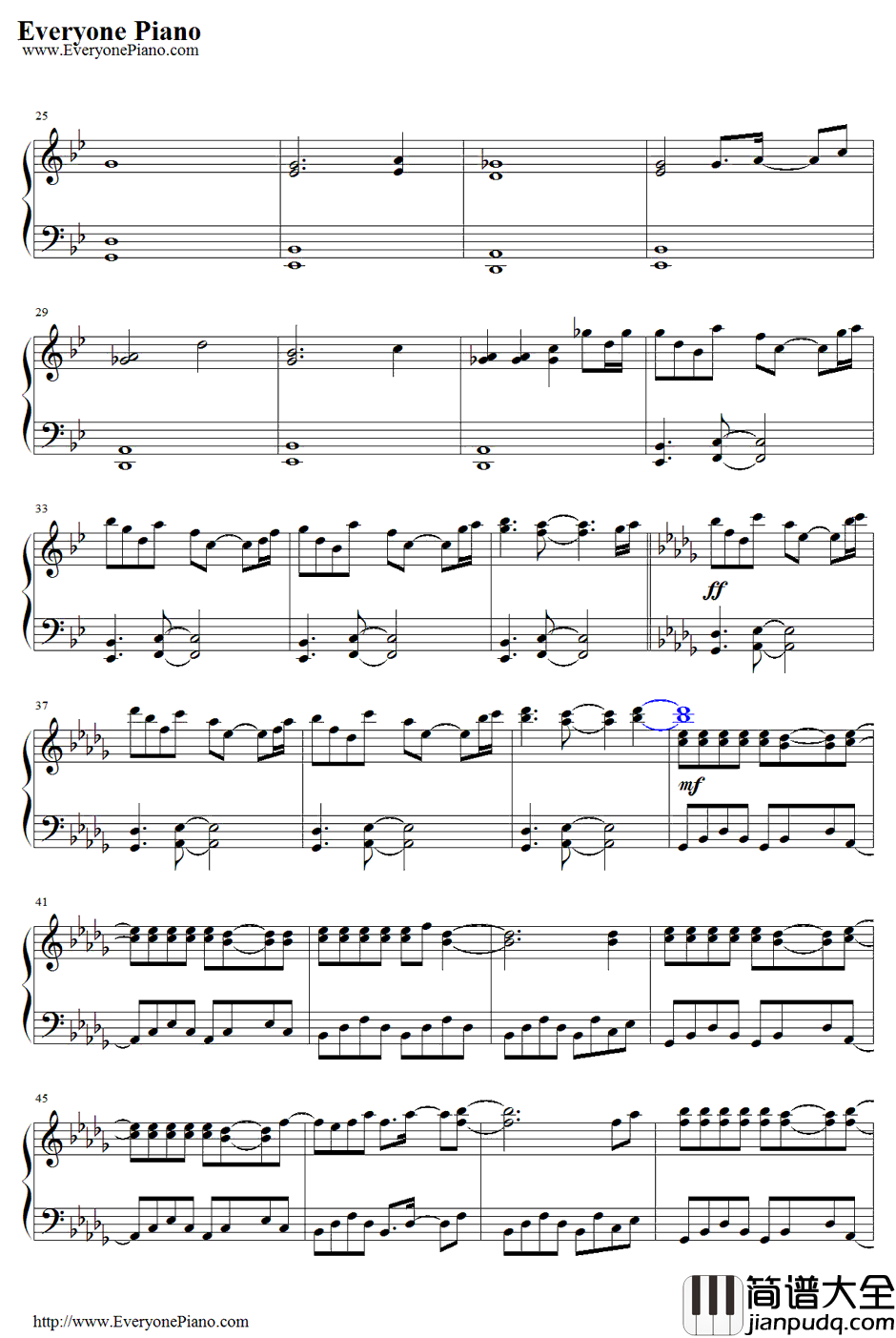 感情の摩天楼钢琴谱_东方Project_东方星莲船