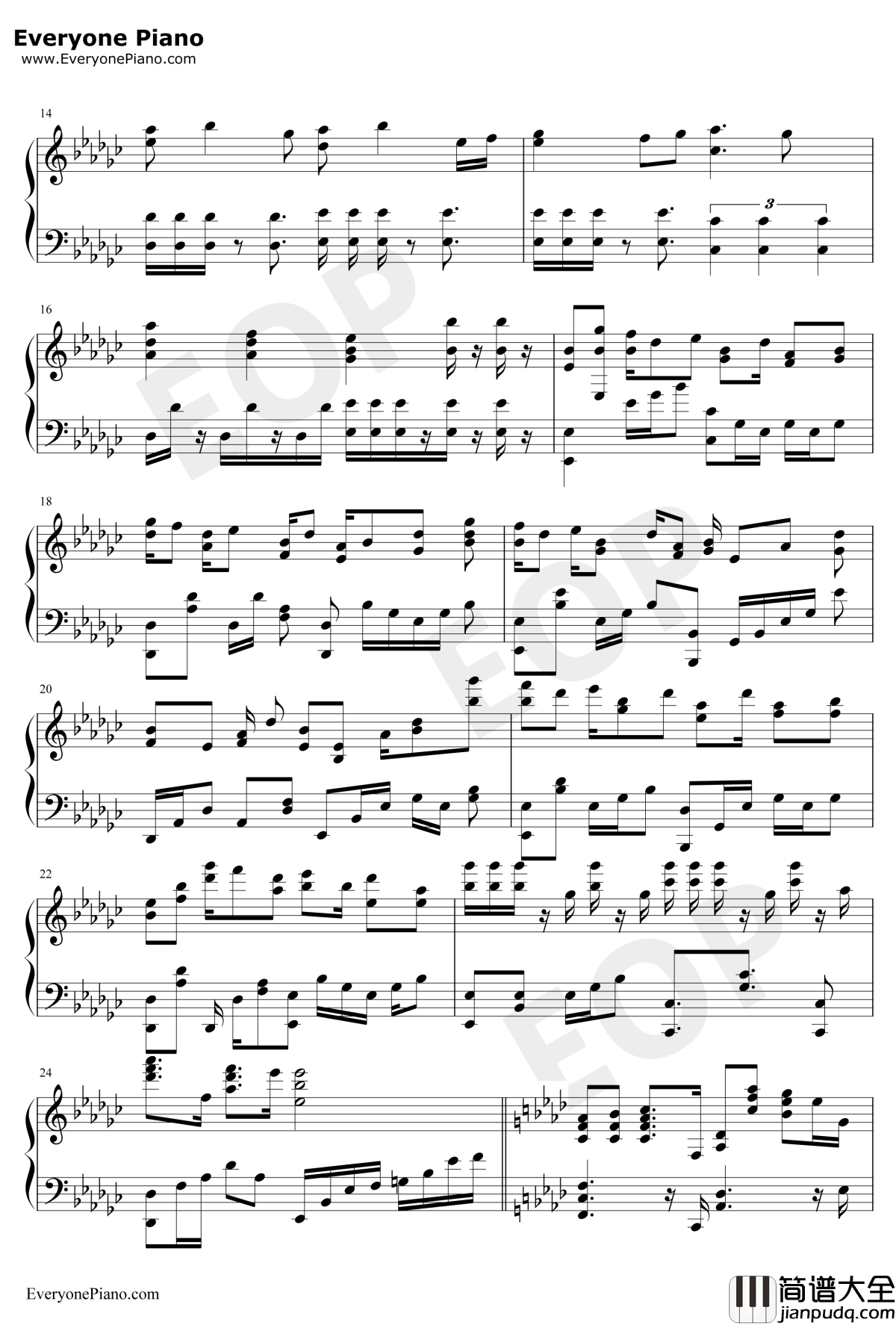 Theme_of_SSS钢琴谱_麻枝准_AngelBeatsOST