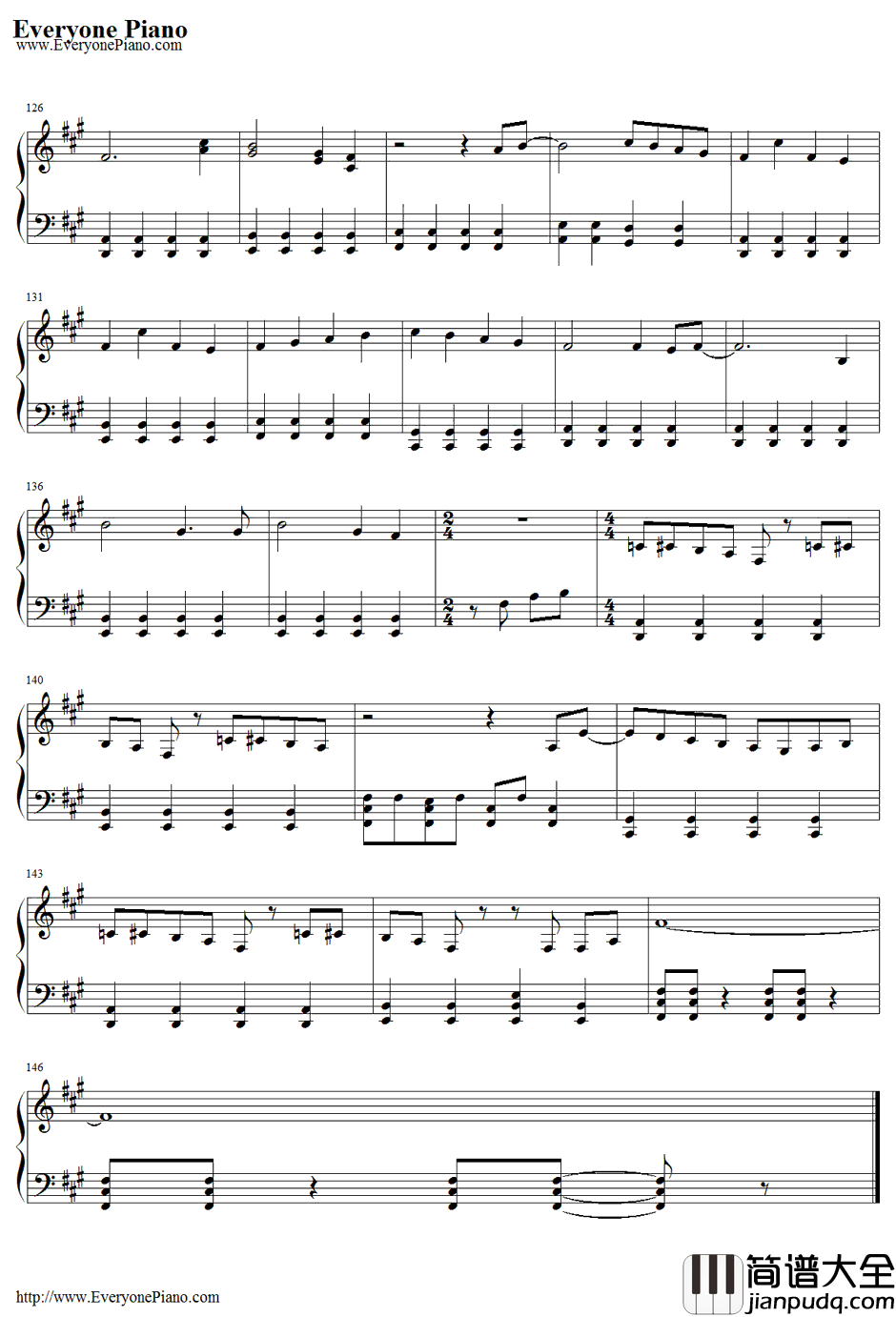 瞬間センチメンタル钢琴谱_SCANDAL_伤感瞬间_钢之炼金术师FULLMETALALCHEMISTED4