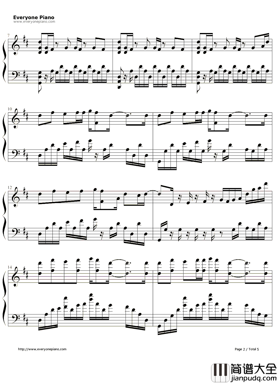 絵空事钢琴谱_nano.RIPE　　_散华礼弥OP