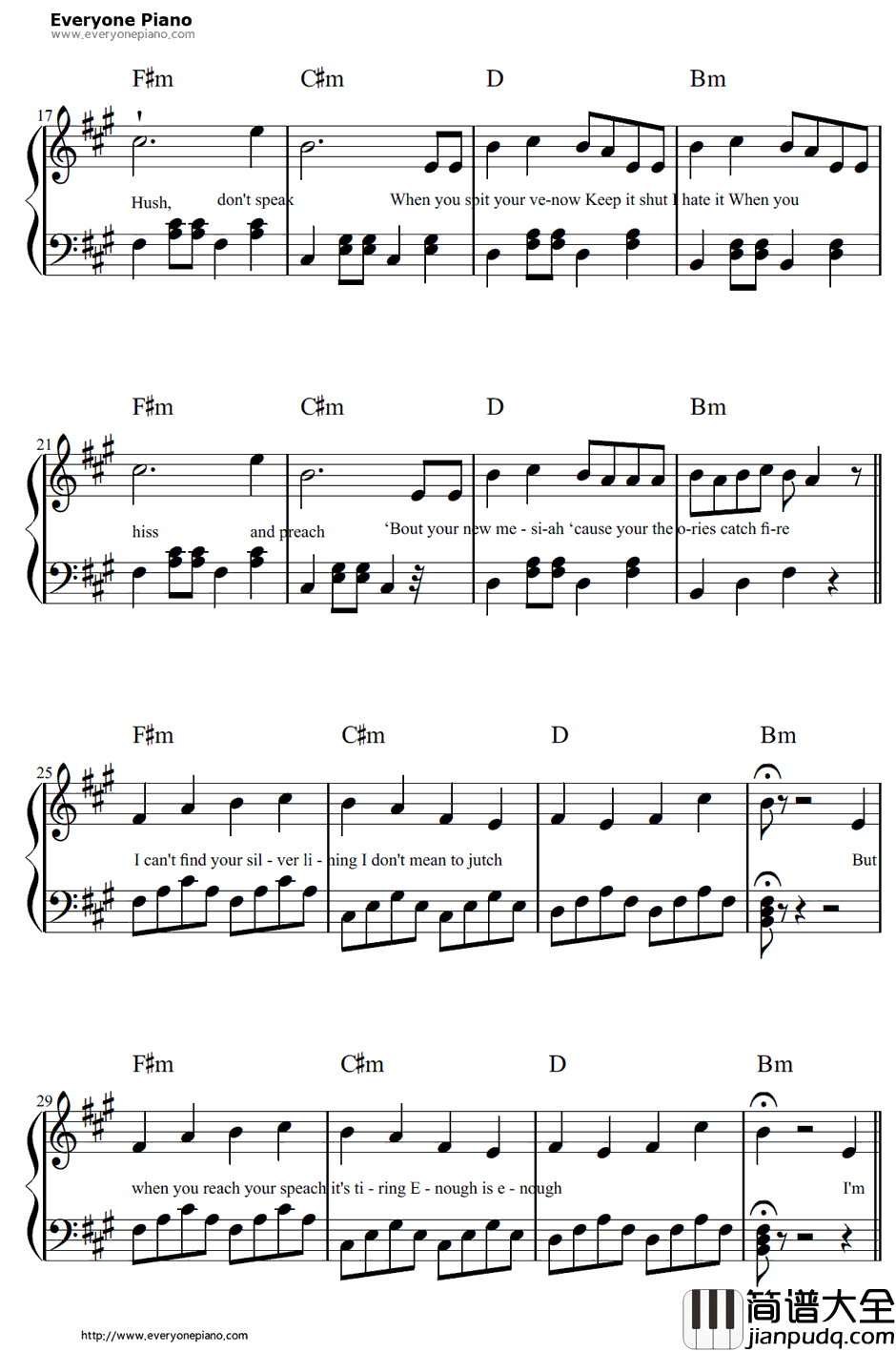 La_La_La钢琴谱_NaughtyBoyft.SamSmith