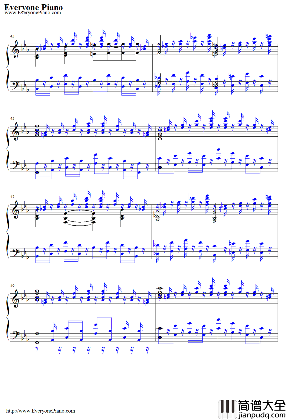 霊知の太阳信仰～NuclearFusion钢琴谱_东方project_东方地灵殿～SubterraneanAnimism.