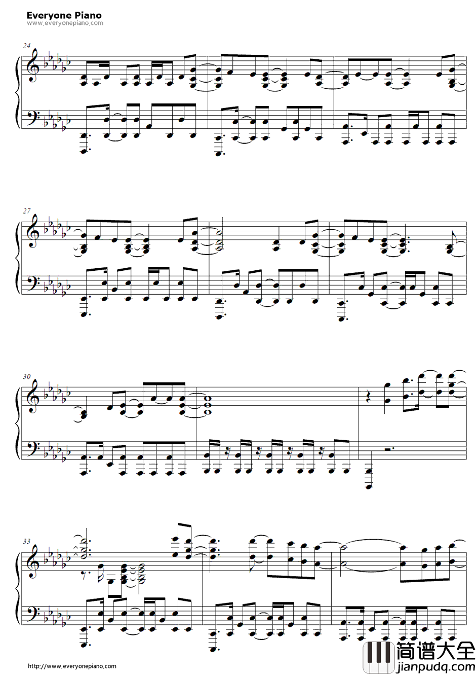 Before_my_body_is_dry钢琴谱_小林未郁_斩服少女OST