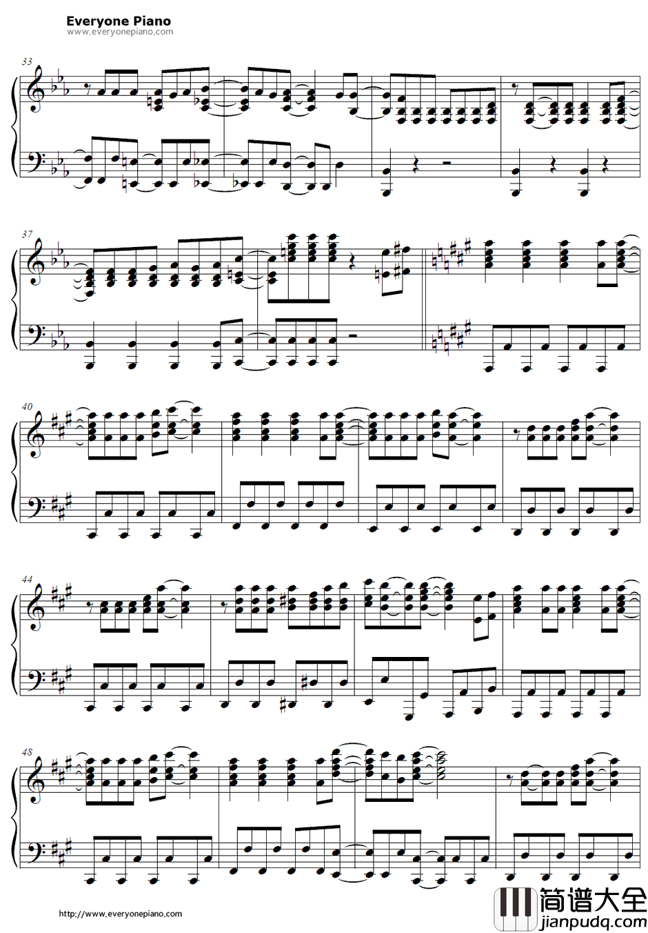 STUDY×STUDY钢琴谱_StylipS_恶魔高校D×DED