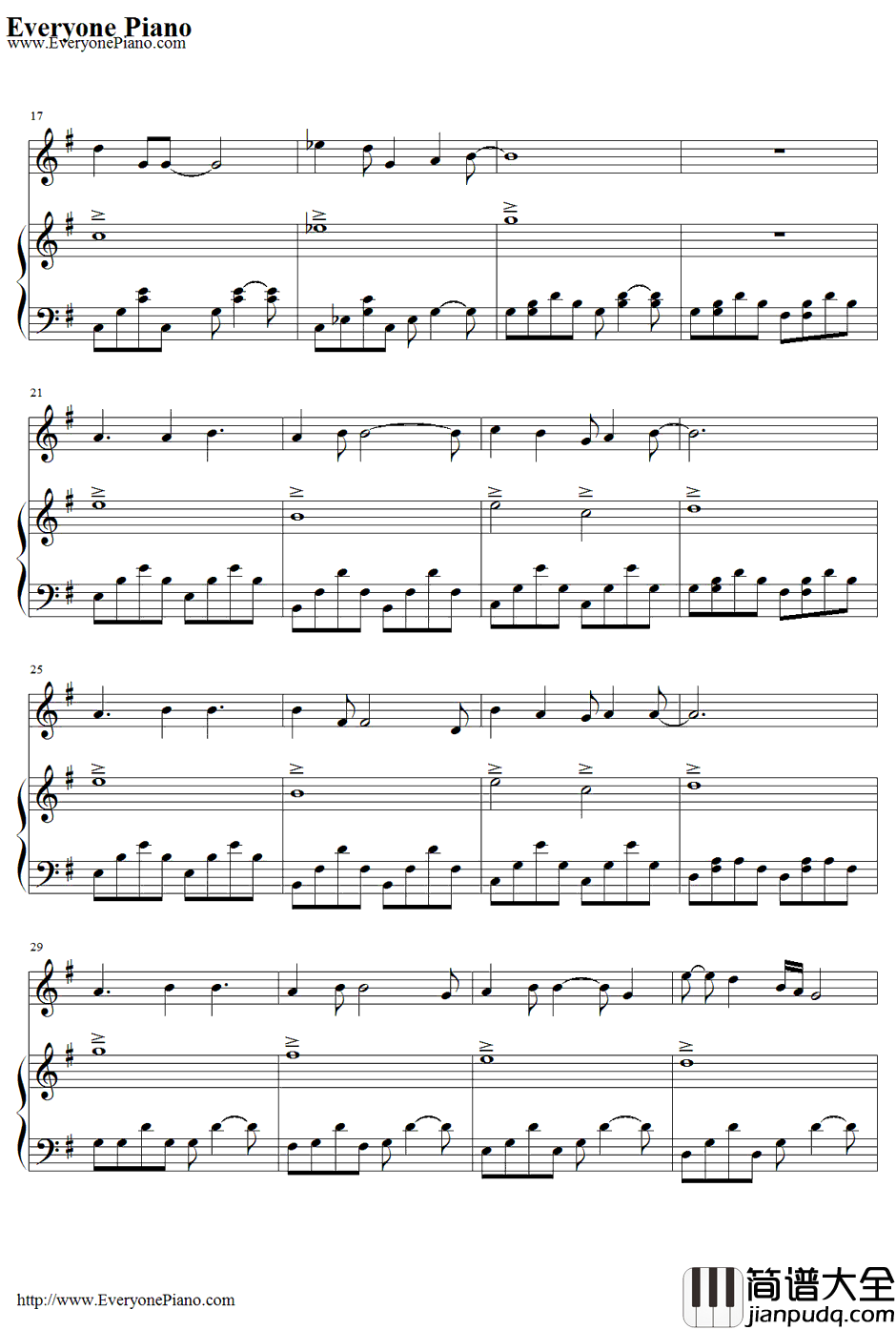 Wake_Me_Up_When_September_Ends钢琴谱_GreenDay（绿日乐队）