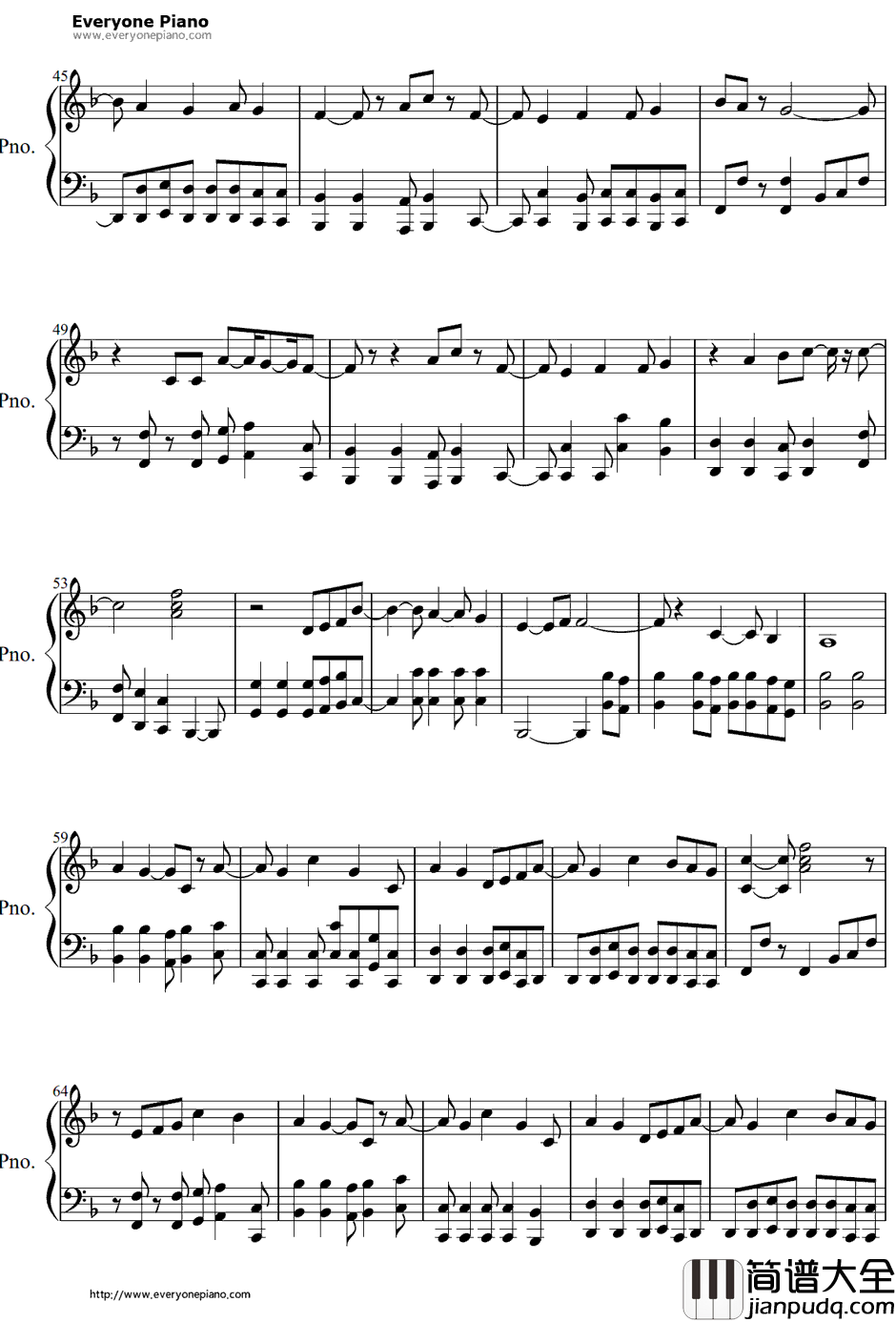 ハヤテのごとく!钢琴谱_KOTOKO_旋风管家!OP1