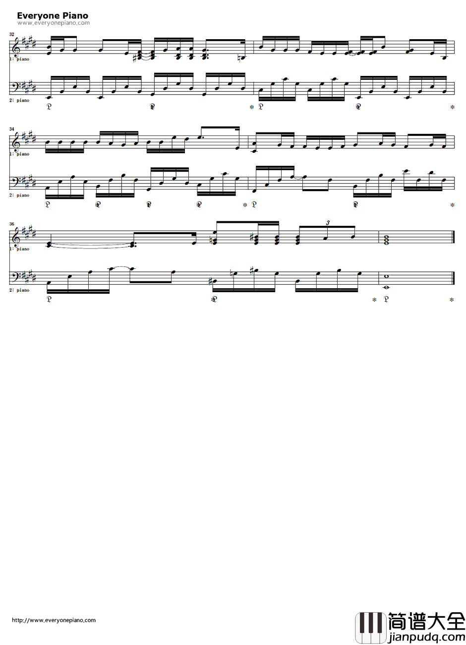 スターラブレイション钢琴谱_ケラケラ_最后的灰姑娘主题曲