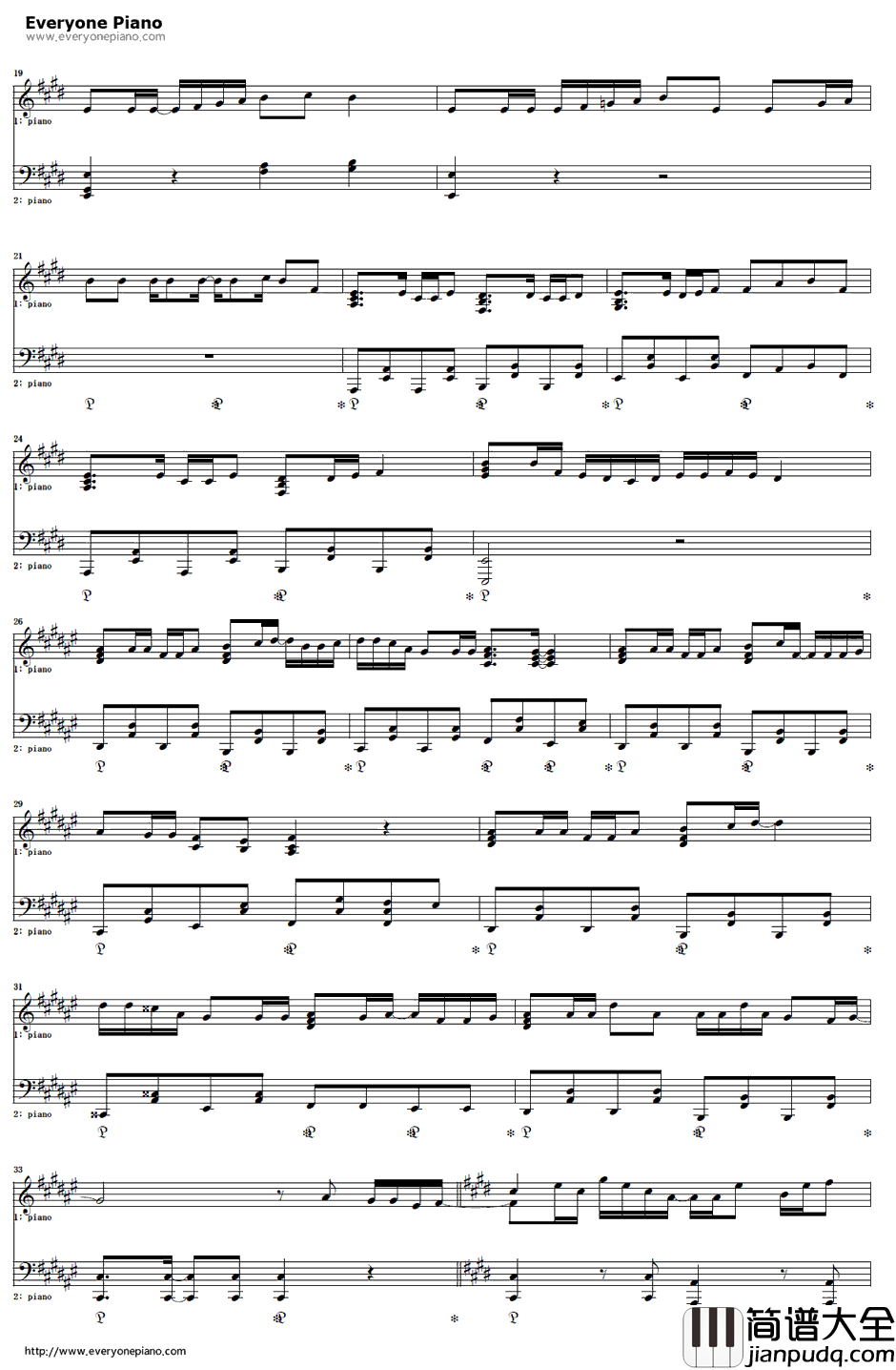 腐れ外道とチョコレゐト钢琴谱_初音ミク