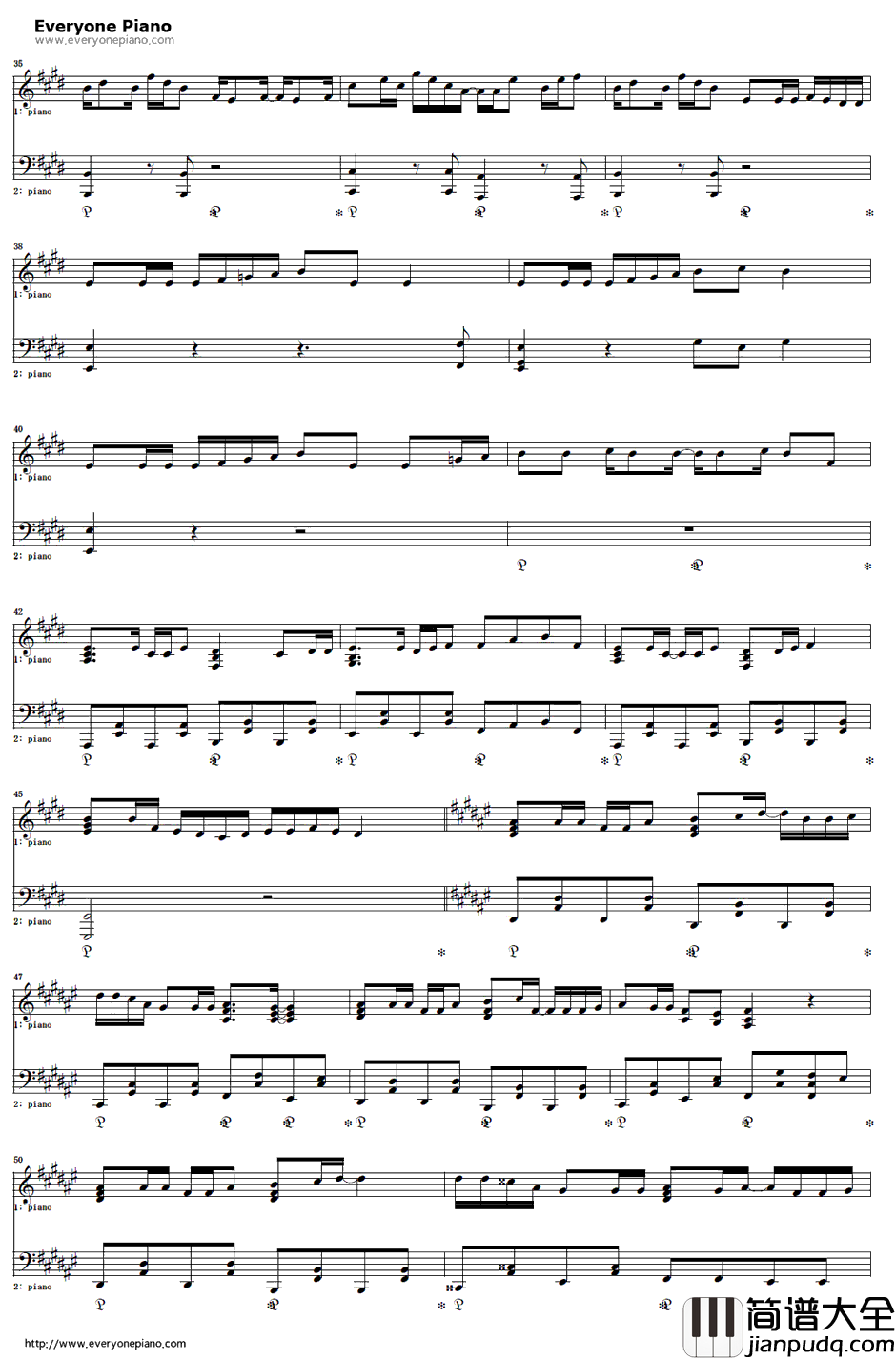 腐れ外道とチョコレゐト钢琴谱_初音ミク