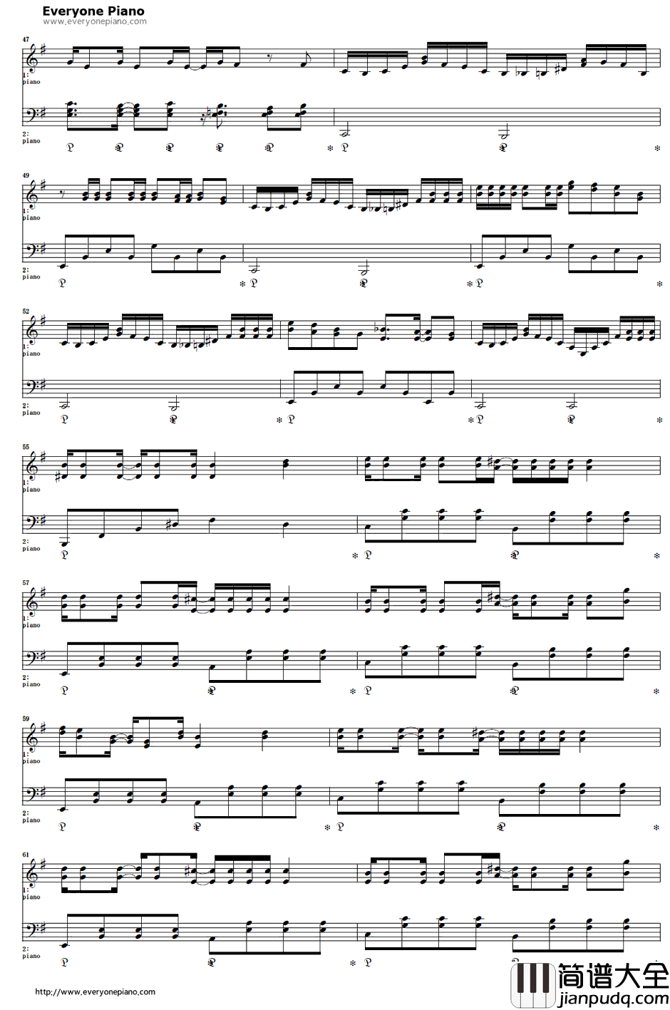 ボーナスステージ钢琴谱_镜音リンレン_オワタP