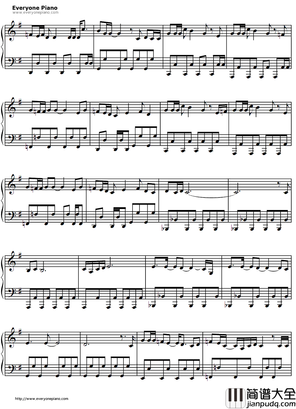 おはよう钢琴谱_Keno_早安_全职猎人OP1