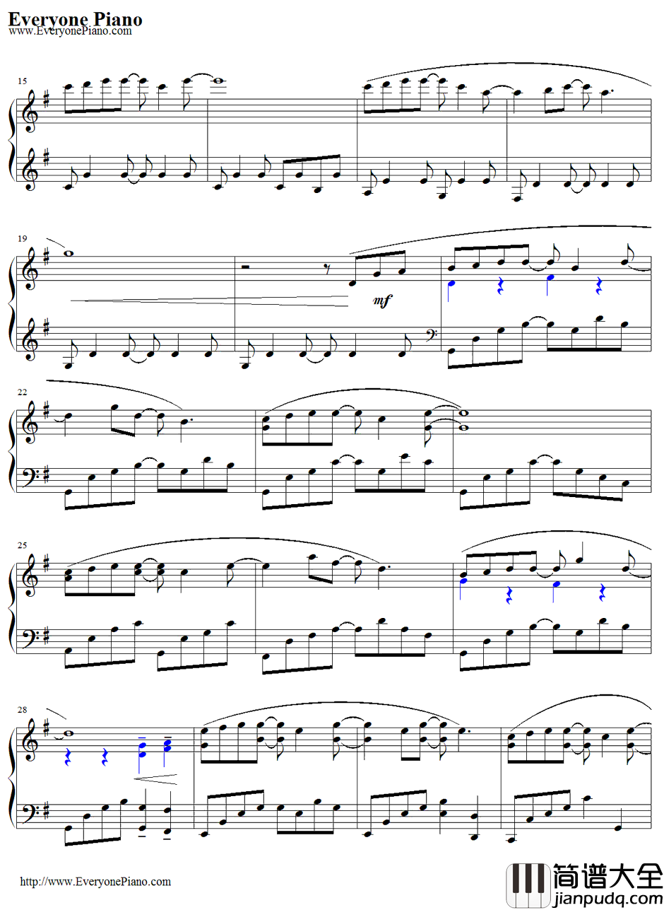 Forrest_Gump钢琴谱_AlanSilvestri_阿甘正传OST