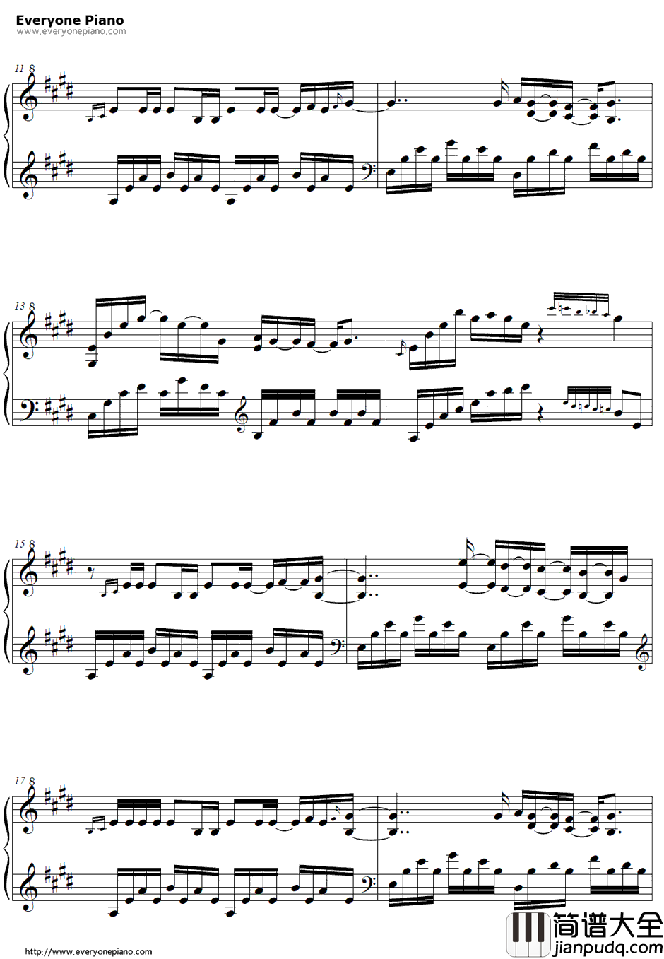 ココ钢琴谱_たむらぱん_京骚戏画OP