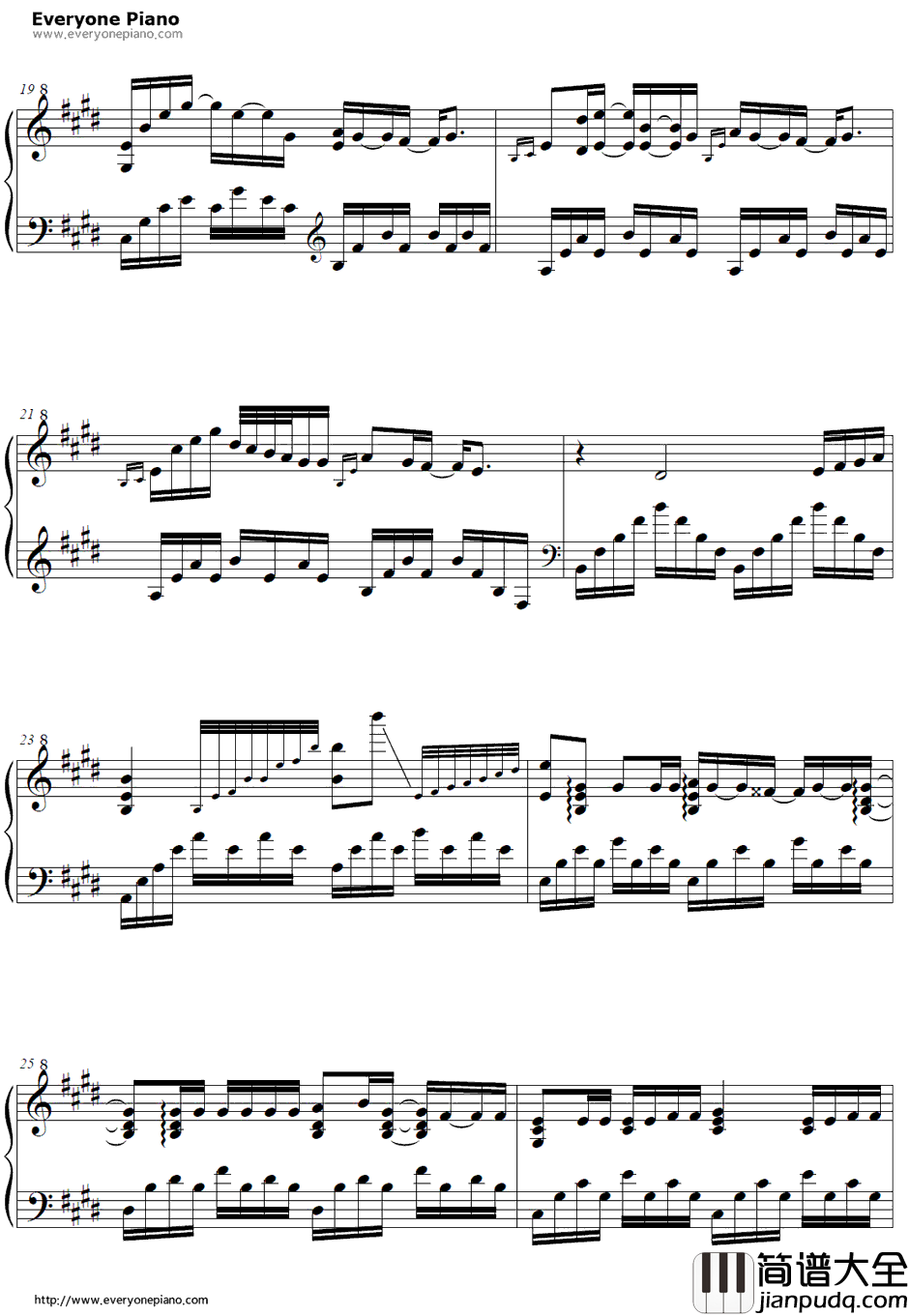 ココ钢琴谱_たむらぱん_京骚戏画OP